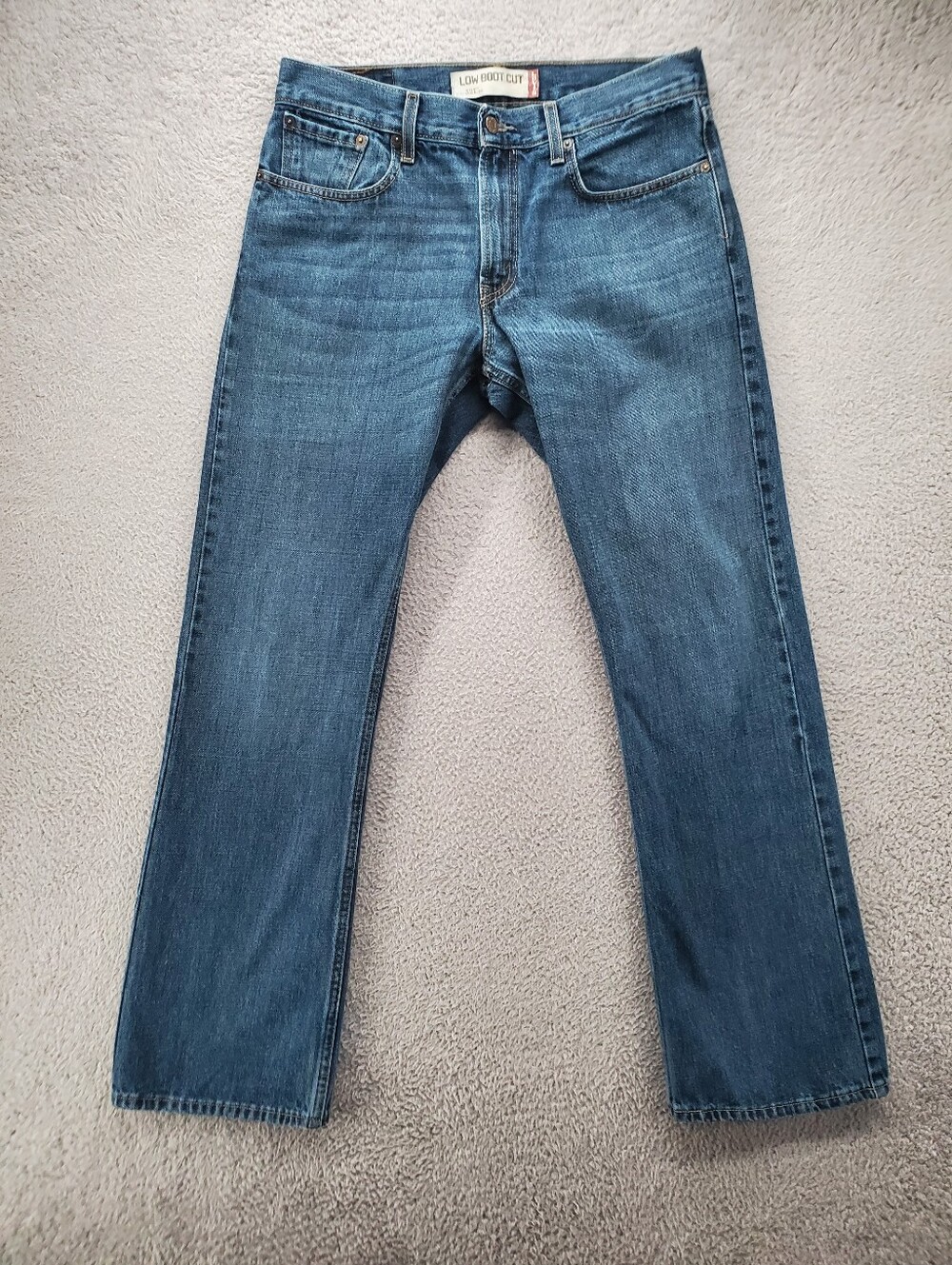 Levis 517 Low Bootcut Jeans Mens 32x32 Medium Wash Blue